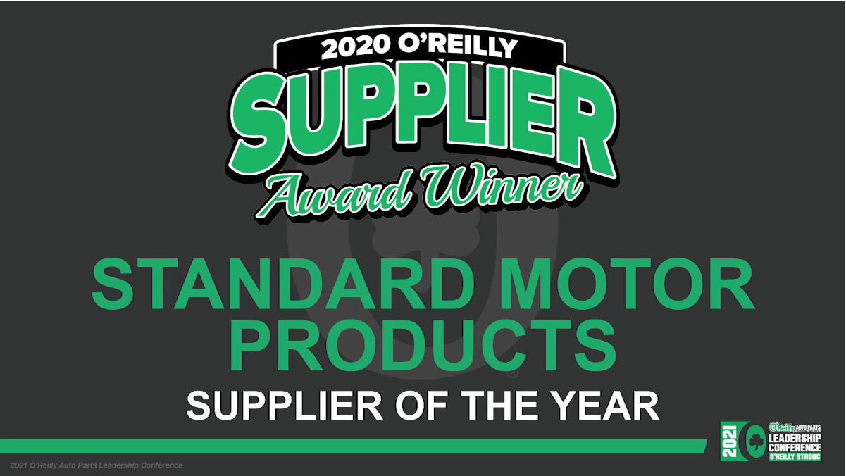SMP Named 2020 Supplier of the Year by O’Reilly Auto Parts